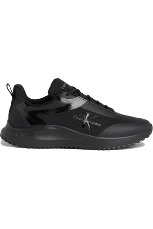 Calvin Klein Sko, Herre, Sort, 43 EU, Uld, Sorte Lace Mix Sneakers til Mænd