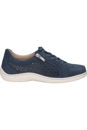 Caprice Sko, Dame, Blå, 39 EU, Uld, Blå Ocean Nubuc Sneakers Kvinder