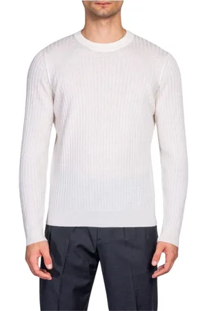 COR SINE LABE DOLI Strik, Herre, Hvid, XL, Uld, Tekstureret Uld Jumper