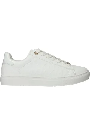 Mexx Sko, Dame, Hvid, 39 EU, Uld, Hvid Loua Sneaker med Guld Detaljer