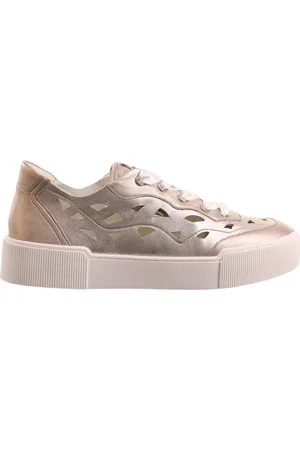Högl Sko, Dame, Brun, 36 EU, Læder, Metallic Sneakers til Kvinder