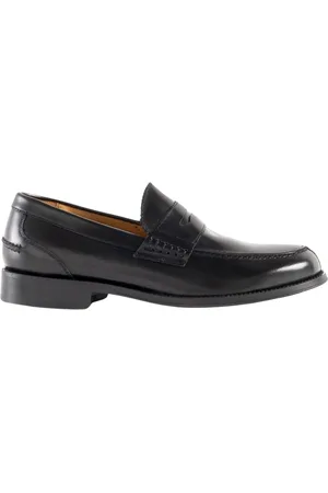 COR SINE LABE DOLI Sko, Herre, Sort, 39 EU, Læder, Almond Toe Leather Loafers