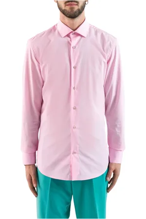COR SINE LABE DOLI Skjorte, Herre, Lyserød, 2XL, Uld, Klassisk Skjorte Kollektion
