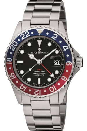 Revue Thommen Tilbehør, Herre, Grå, ONE SIZE, Diver GMT Automatisk Dykkerur
