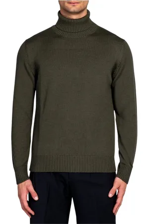 COR SINE LABE DOLI Strik, Herre, Grøn, S, Tyl, Turtleneck Jumpers Essential Style Comfort