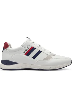 QS by s.Oliver Sko, Herre, Flerfarvet, 44 EU, Uld, Hvide Sneakers til Mænd