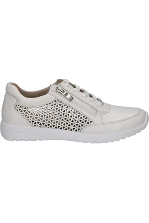 Caprice Sko, Dame, Hvid, 40 EU, Uld, Hvide Nappa Sneakers til Kvinder