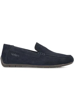 Rieker Sko, Herre, Blå, 43 EU, Blå Klassiske Loafers