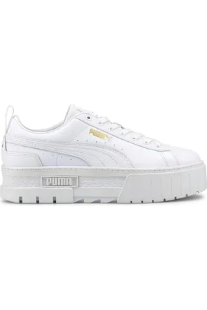 PUMA Sko, Dame, Hvid, 36 EU, Uld, Hvide Fritidssneakers til Kvinder