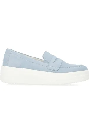 Remonte Sko, Dame, Blå, 39 EU, Suede, Blå Lukkede Loafers til Kvinder