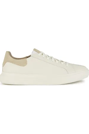 Geox Sko, Herre, Hvid, 45 EU, Læder, Hvide Sneakers til Mænd
