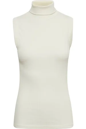 INWEAR Top, Dame, Hvid, L, Elegant Rollneck Top - Whisper