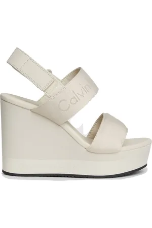 Calvin Klein Sko, Dame, , 39 EU, Nylon, Flad Kile Sandal Webbing