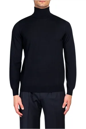 COR SINE LABE DOLI Strik, Herre, Sort, 4XL, Tyl, Turtleneck Jumpers Essential Style Comfort
