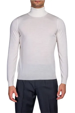 COR SINE LABE DOLI Strik, Herre, Hvid, XL, Tyl, Turtleneck Jumpers Essential Style Comfort