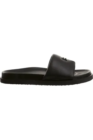 Högl Sko, Dame, Sort, 37 EU, Læder, Sorte Slides til Kvinder