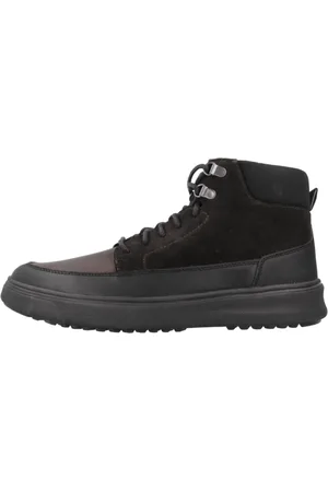 Geox Sko, Herre, Brun, 42 EU, Uld, Stilfulde Lace-up Støvler