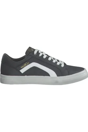 QS by s.Oliver Sko, Herre, Grå, 43 EU, Uld, Mørkegrå Sneakers til Mænd