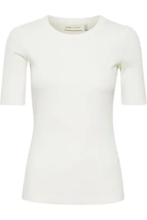 INWEAR Top, Dame, Hvid, XL, Bomuld, Slim Fit Dagnalw T-shirt Topper