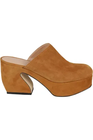 Sergio Rossi Sko, Dame, Brun, 36 1/2 EU, Suede, Elegant Suede Hæle