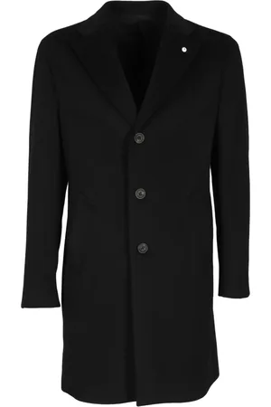 L.B.M. 1911 Frakke, Herre, Sort, 2XL, Uld, Stilfuld Herre Frakke