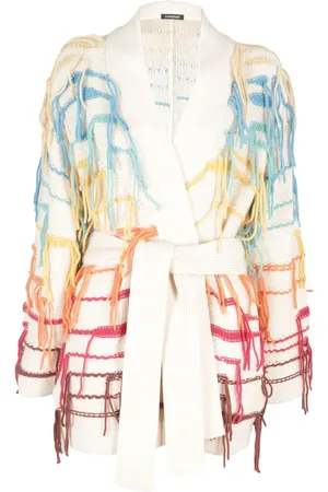Canessa Strik, Dame, Flerfarvet, XS, Uld, Farverig Cardigan Sweater