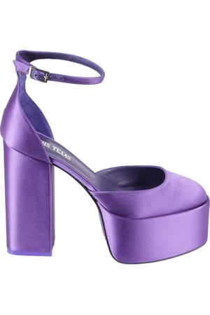 PARIS TEXAS Sko, Dame, Lilla, 37 1/2 EU, Læder, Platform Sandal