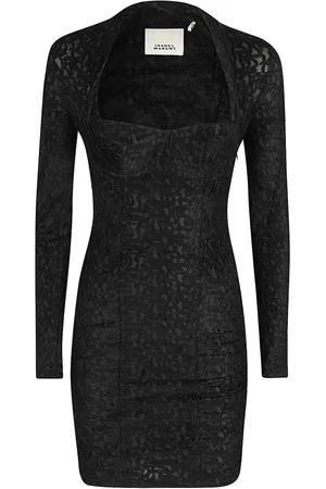 Isabel Marant Kjole, Dame, Sort, XS, Uld, Stilfuld Dilia Kjole