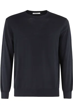 KANGRA CASHMERE Strik, Herre, Blå, 2XL, Bomuld, Hyggelig Strik Trøje