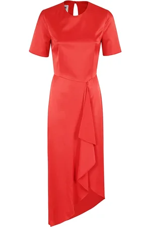 Moschino Kjole, Dame, Rød, L, Uld, Strækbar Viskose Top