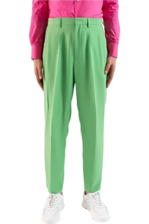 COR SINE LABE DOLI Bukser, Herre, Grøn, L, Uld, Elegant Suit Bukser Pantalone
