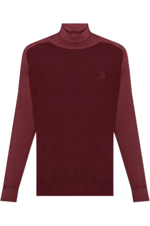 Etro Strik, Herre, Rød, S, Uld, Uld Turtleneck Sweater