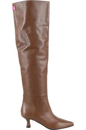 3Juin Sko, Dame, Brun, 36 EU, Over-knee Støvler