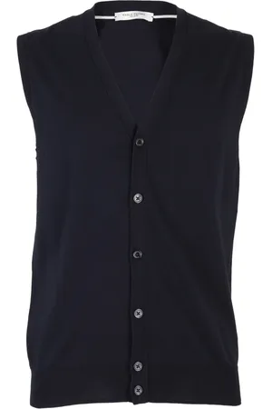 Paolo Pecora Jakke, Herre, Blå, L, Bomuld, Elegant Finezza Knapper