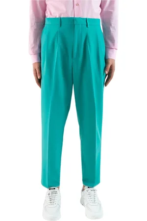 COR SINE LABE DOLI Bukser, Herre, Grøn, S, Uld, Elegant Suit Bukser Pantalone