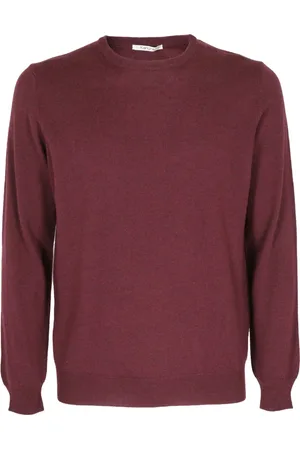 KANGRA CASHMERE Strik, Herre, Rød, 3XL, Uld, Geelong Uld Sweater