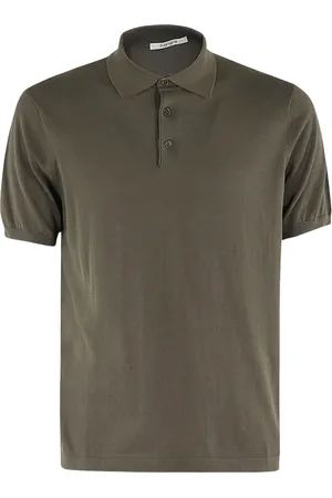 KANGRA CASHMERE Top, Herre, Grøn, XL, Bomuld, Klassisk Polo Skjorte i Forskellige Farver