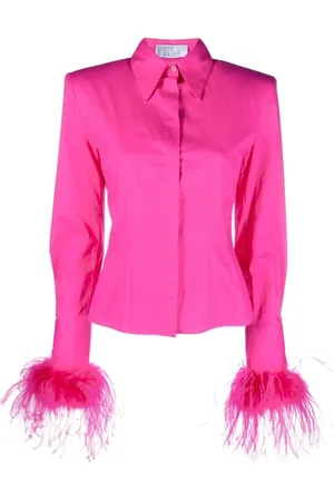 GIUSEPPE DI MORABITO Bluser & Skjorter, Dame, Lyserød, XS, Bomuld, Fuchsia Bomuld Elastan Skjorte