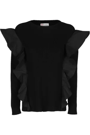 RED Valentino Strik, Dame, Sort, XS, Uld, Uldblanding Sweater