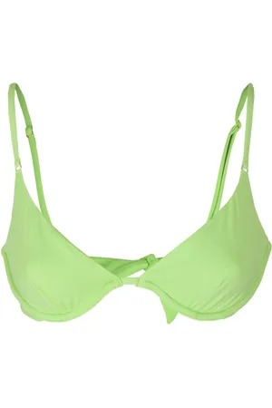 Melissa Odabash Badetøj, Dame, Grøn, XL, Trådløs Blonde Bralette