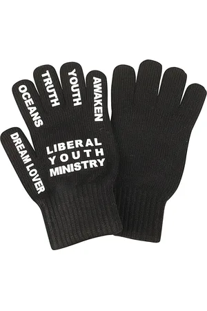 Liberal Youth Ministry Tilbehør, Herre, Sort, ONE SIZE, Uld, Stilfuld trykt T-shirt