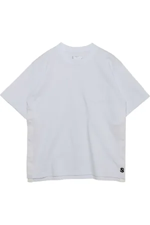 SACAI Top, Herre, Hvid, L, Bomuld, Hvid T-shirt med rund hals