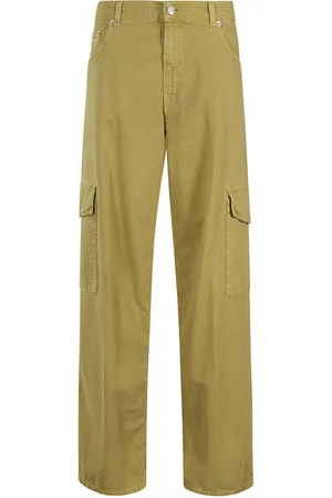 haikure Bukser, Dame, Grøn, W27, Bomuld, Cargo Twill Bukser