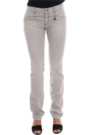 Costume National Jeans, Dame, Grå, W26, Bomuld, Slim Grå Vask Bomuld Jeans