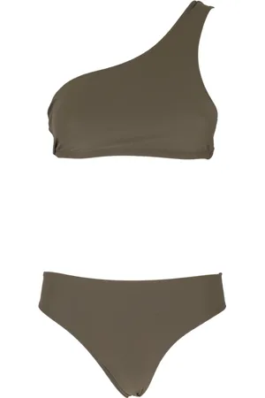 Lido Badetøj, Dame, Grøn, XS, Uld, Elegant One Shoulder Kjole