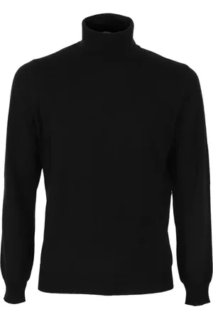 KANGRA CASHMERE Strik, Herre, Sort, 4XL, Uld, Luksus Geelong Uld Sweater