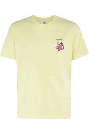 MC2 SAINT BARTH Top, Herre, Gul, M, Bomuld, Klassisk Bomuld T-Shirt