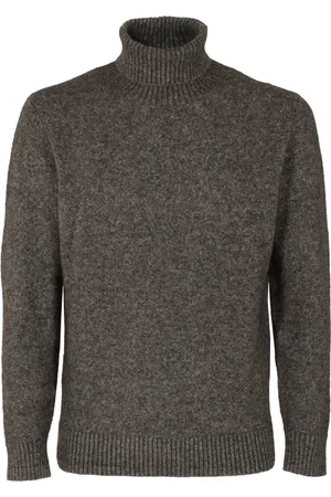 KANGRA CASHMERE Strik, Herre, Brun, 2XL, Uld, Stilfuldt Strik