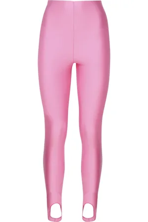 Andamane Bukser, Dame, Lyserød, L, Nylon, Rosa Nylon Leggings Anden Hud Pasform