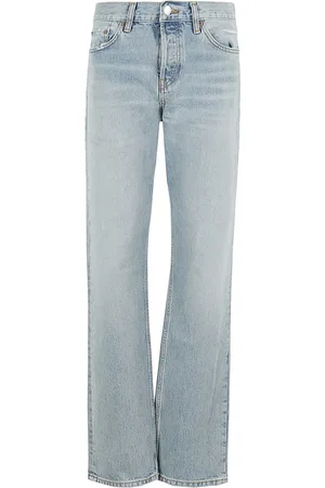 RE/DONE Jeans, Dame, Blå, W24, Bomuld, Enkel Straight Jeans